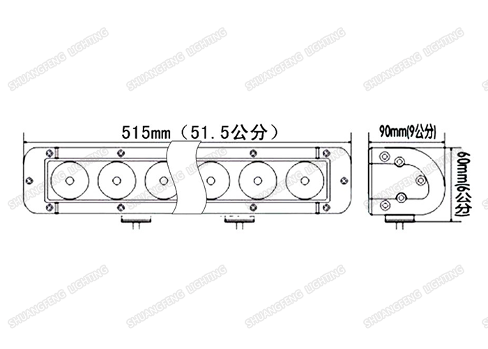 12v 24v Cree 20 Inch LED Light Bar , High Power Lighting Truck LED Light Bar