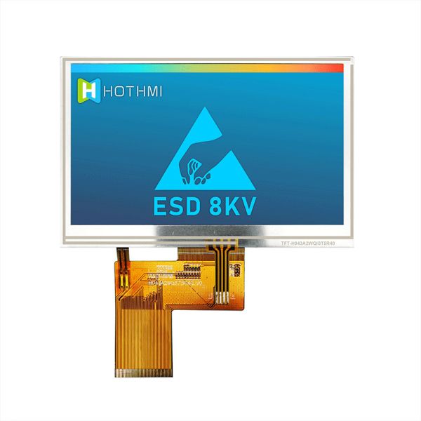 4.3 Inch 480x272 RGB TFT LCD Display with Resistive Touch Screen