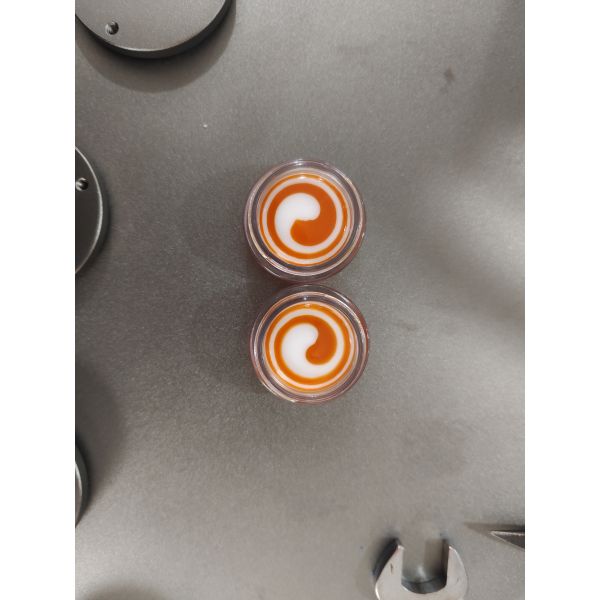 Cosmetic Liptick And Cream Screw Filling Machine Double Color Cream Jar Filling Machine