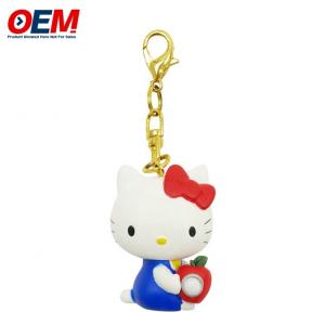 Quality Cat Cute Hello Kitty Keychains Melody 3D Cartoon Keychain for sale