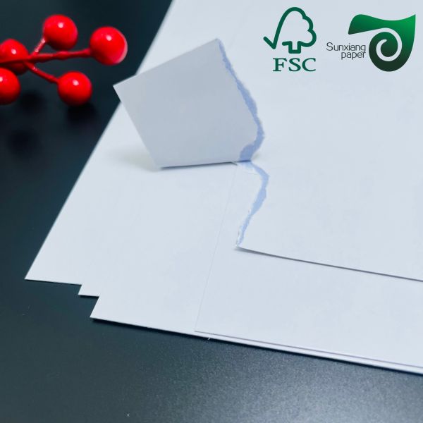 300gsm Blue Core White Surface Game Card Raw Material High Stiffness Non Tearable Playing Card Board