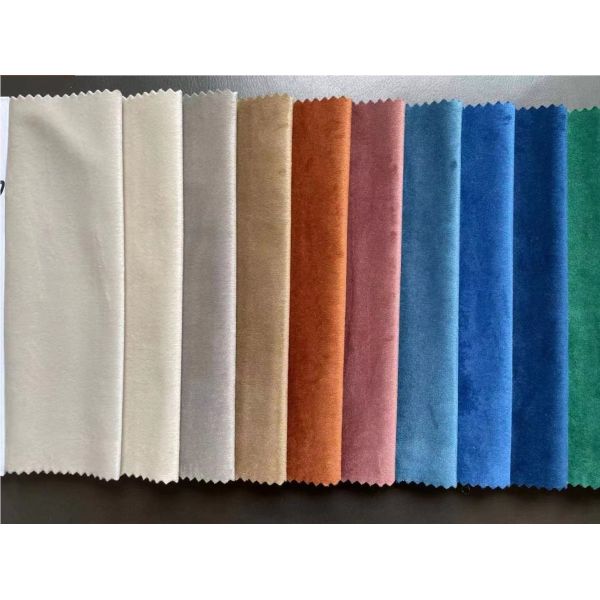 Home Textile Orange Velvet Upholstery Fabric Holland Felpa Velvet Sofa Fabric