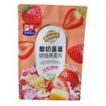 China Zipper Flat Bottom Top Bag For Frozen Fruit And Yogurt Baking Oatmeal Food for sale