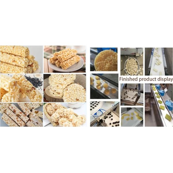 Oatmeal bar , peanut brittle , grain bar machine