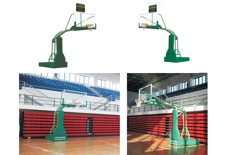 Professional Standard Indoor Ceiling Mount Suspended Basketball Backboard goal Hoop System