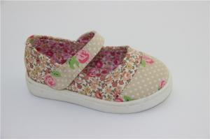 Quality Children’s shoes Floral girl children shoes Casual flat shoes Campus wind cute girl shoes for sale