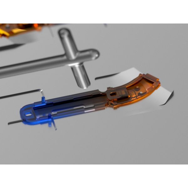 OEM/ODM Custom Consumer Electronics Molds / Transparent earphone left rear cover trim (1*8) No.24215