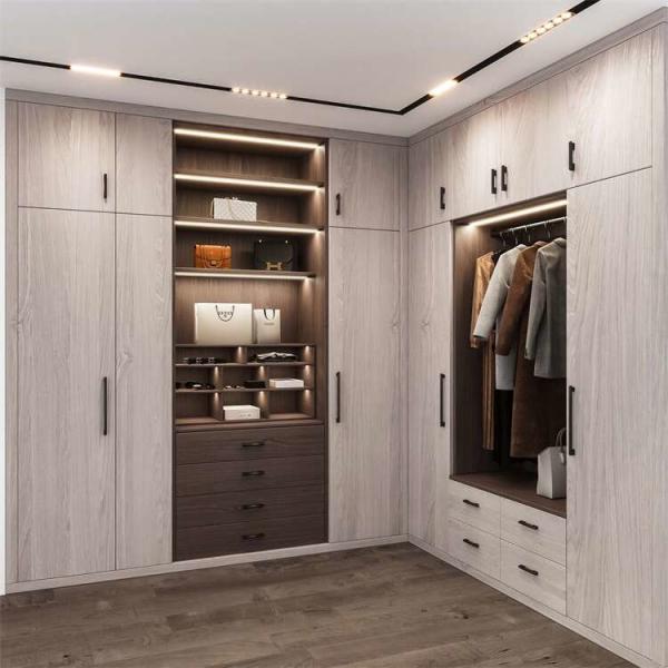 Buy Lacquer / Melamine Surface Mirrored Wardrobes With Dressing Table at wholesale prices