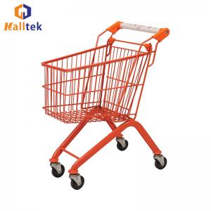 China Metal Supermarket Shopping Trolley Colourful Kids Ride With Toy on sale