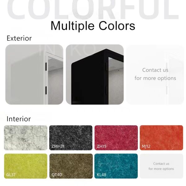 Customized Office Sound Proof Booth , Prefab Home Office Pod 380kg