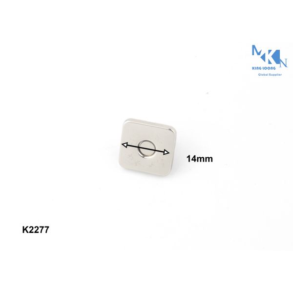 Small Snap Purse Closure K2277 , Square Shape Magnetic Purse Fasteners