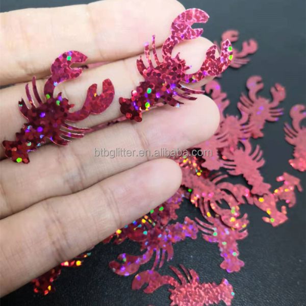 Add Some Sparkle to Your Home with Glitter Lobster Shaped Ornament