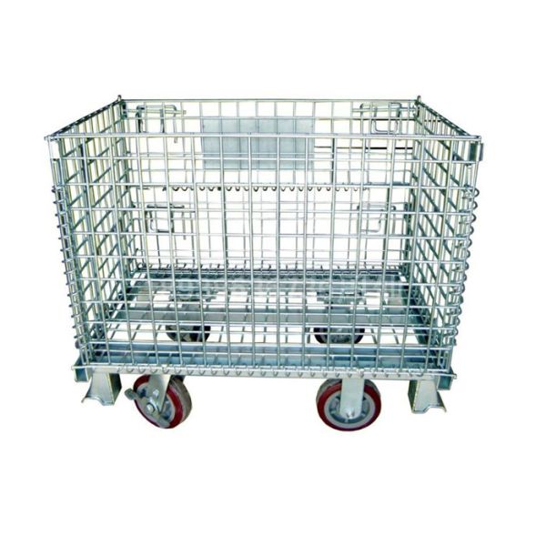 wire mesh container with lid