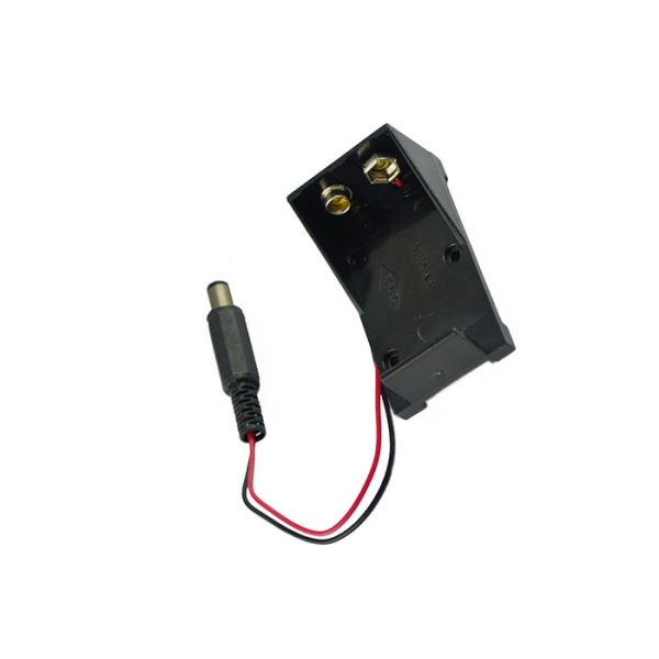DC 9V Battery Box Holder With DC Plug Electronic Components