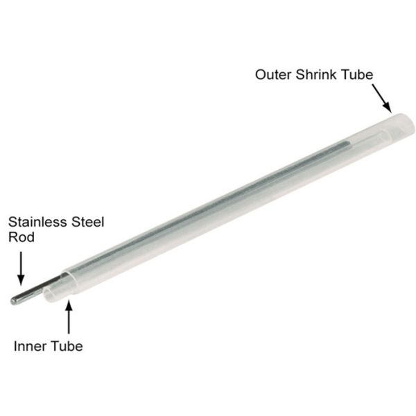 Clear 1.5mm 60mm Fusion Splice Protector Sleeve