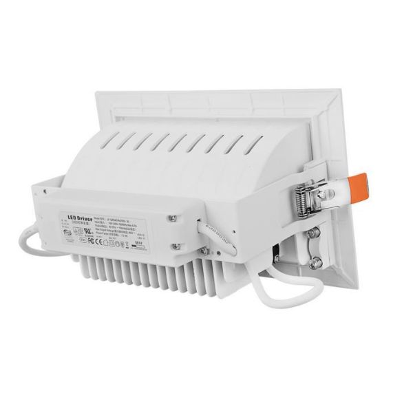 50W Adjustabl Square dimmable led down light led down light Rectangular downlight led trunk light with AC200-240VV