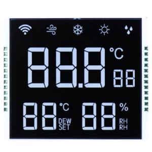Quality Custom VA Segment LCD Display 12:00 Viewing Direction Duty/Bias 1/4 Duty Ultra-Low 2μA Consumption -20°C to 70°C Operation for sale