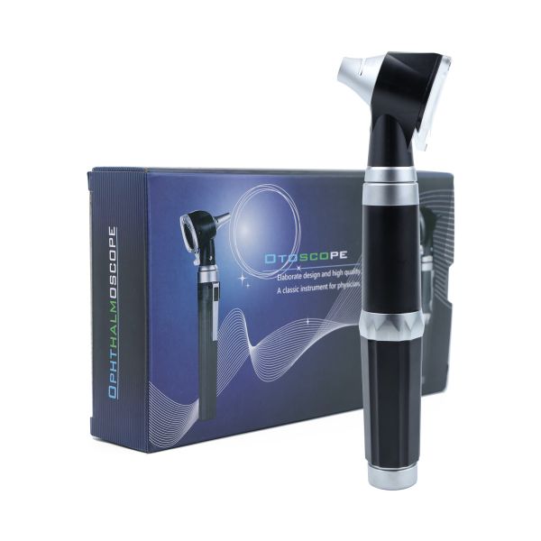 Portable Diagnostic Otoscope with LED Illumination Rotatable 3x Lens Wide View Angle