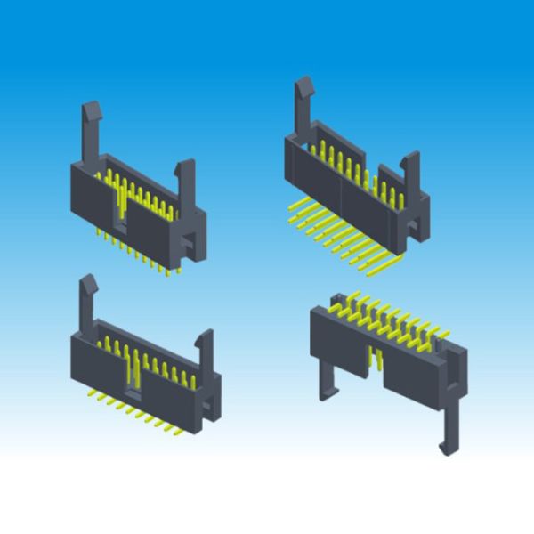 Polyester Insulator Box Header Connector , 2.54mm Pin Header Height 8.7
