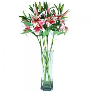 Quality Anti UV Artificial Flower Lily 60cm 7 Color For Wedding Events Party Decor for sale