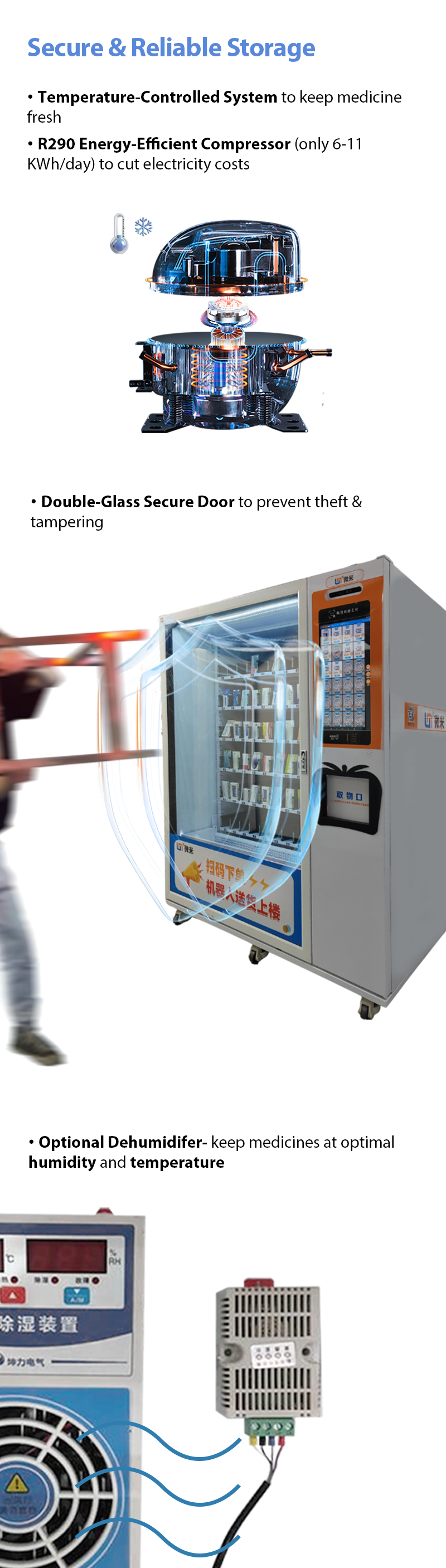 Healthy Workforce Pharmacy Vending Machine For Workplaces Factories With Fast And Easy Access To Essential Medicines