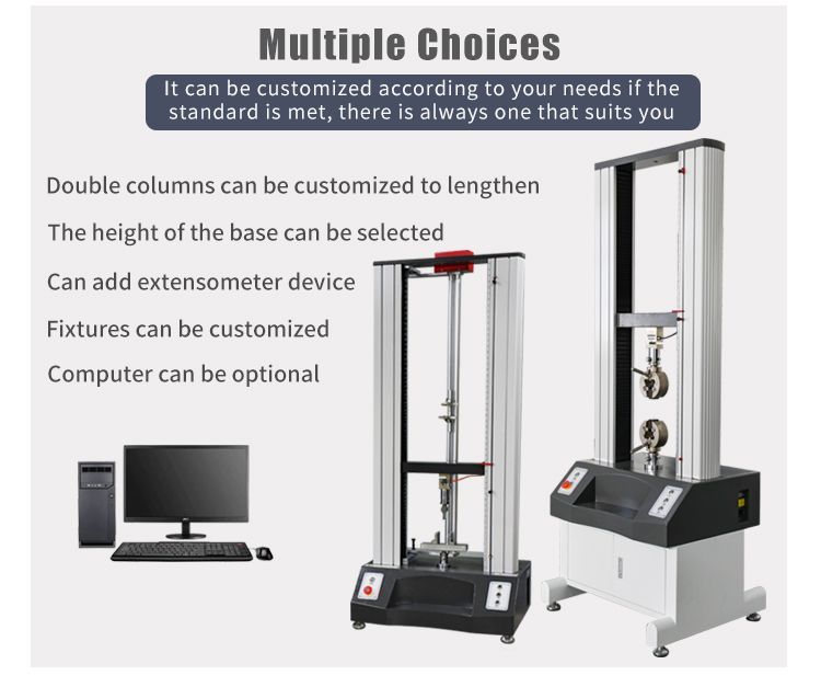 AC Servo Motor Customizable Universal Double-Column Strength Tensile Testing Machine