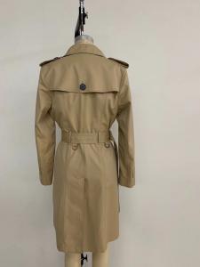 Quality Windbreaker Ladies Long Trench Coat Office Lady Style Spring Season for sale