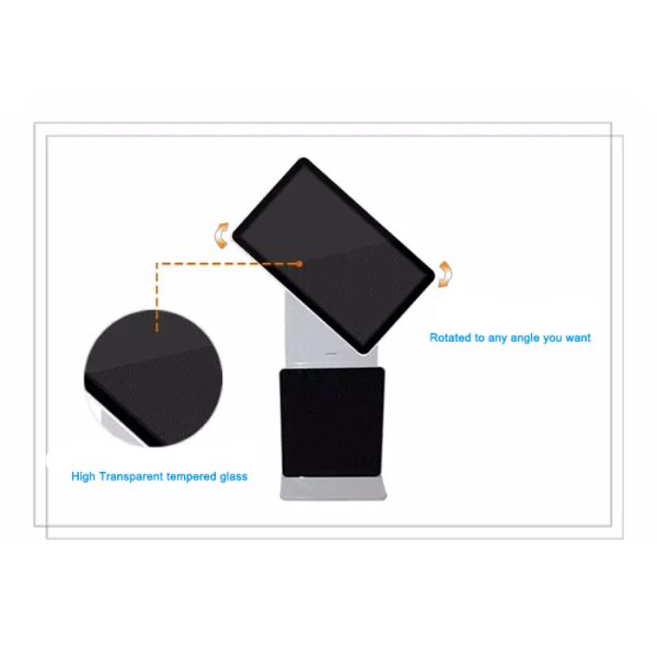 Stand alone 49'' Interactive Touch Screen lcd Digital Kiosk Andriod 6ms Response Time