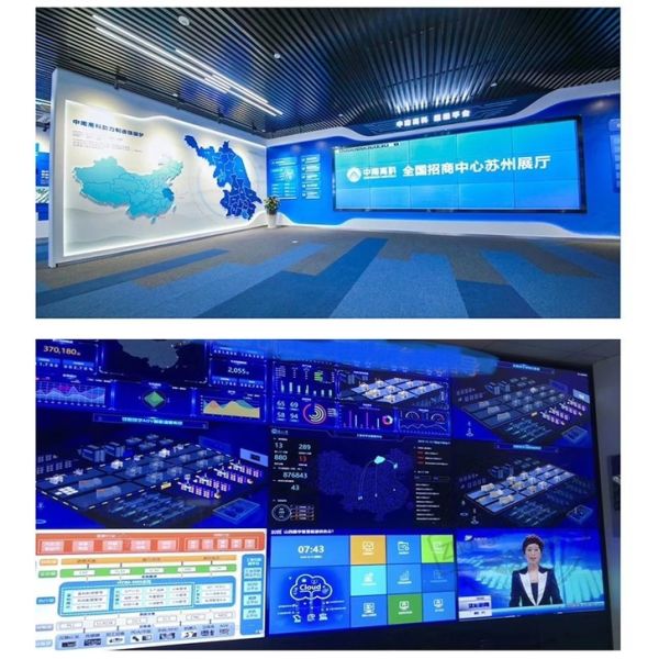 Original 55 Inch 0.88mm bezel 3x3 IPS LCD LED TV Video Wall Display 800nits 1080p 4K Wall Mounted Video Wall