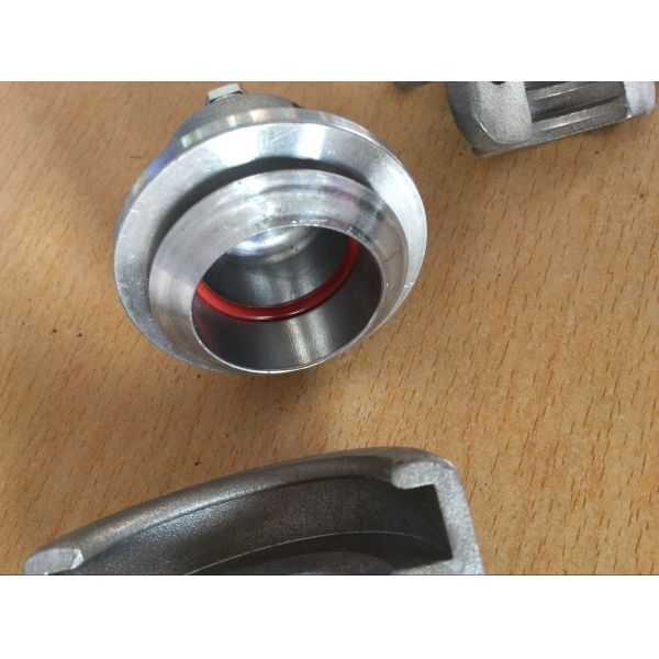 Half Round Pot Shape φ32mm Metal End Caps For Pipe Casting High Precision