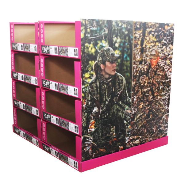 Buy Patterned Pallet Display Stands CMYK Printing With OEM / ODM Services at wholesale prices