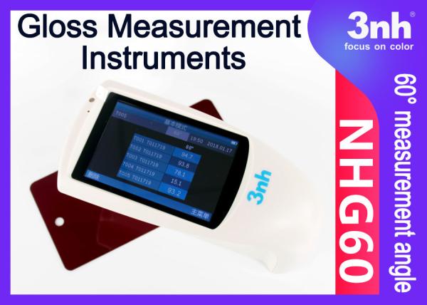 Buy Ink Plastic Digital Gloss Measurement Instruments NHG60 60° Sheen Surface Gloss Reader at wholesale prices