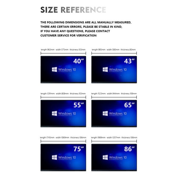 55"-86''Customized Smart Interactive Whiteboard , Business Touch Screen Smart Board