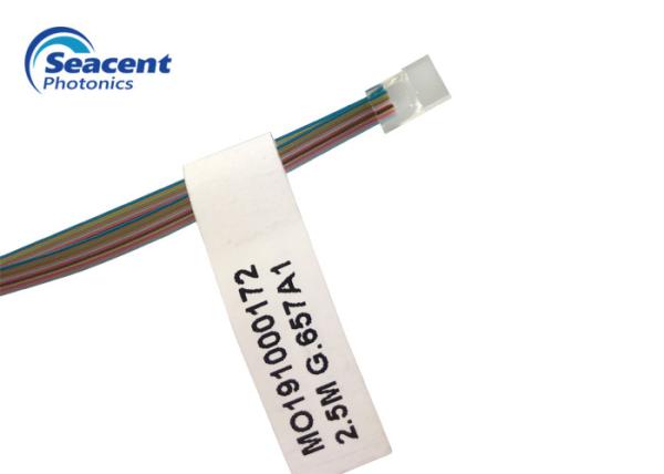 High Precision Optical Fiber Array , 24 CH V Groove Fiber Array Low Insertion