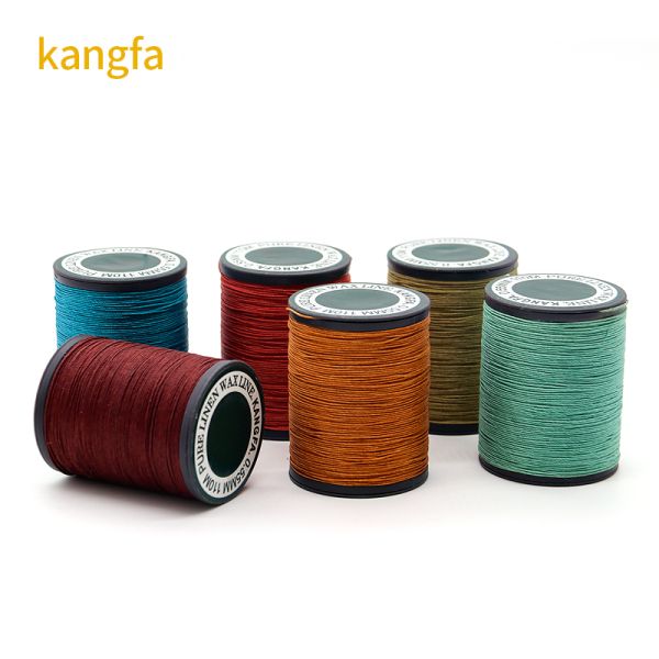 35g Weight Plastic Cone Linen Waxed Thread for Leather Sewing 70m in Cone Material
