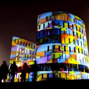 Quality 8500 LM Interactive Projection Mapping Outside Immersive Projection Mapping for sale