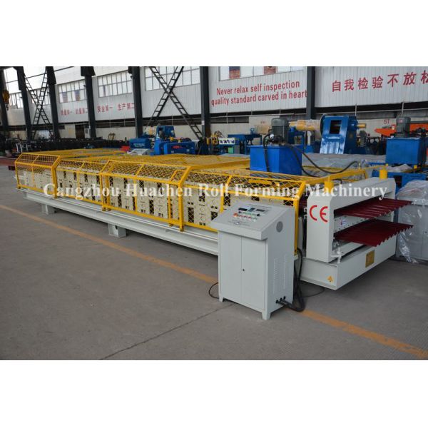 Professional Double Layer Roll Forming Machine / 380v Wall Panel Roll Forming Machine