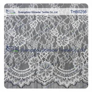 Quality 1.45*3 Meters size nylon chantilly lace trim for fashion & wedding dress for sale
