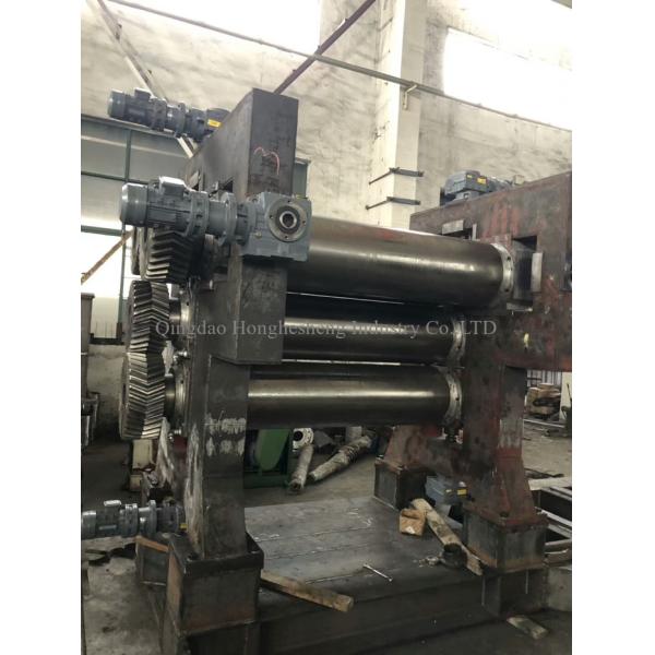 400*1200mm Used Rubber Calender Machine Four Roll Calendering Line