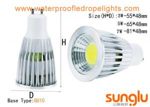Quality 7W Dimmable LED Spotlights GU10 B22 Aluminum Body Material For Shopping Mall for sale