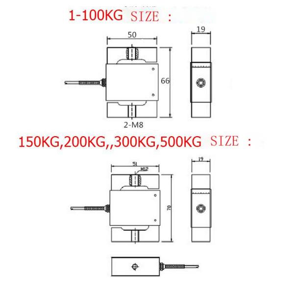 High precision jlbs pull pressure sensor 10kg 50kg 500kg 1t 2t weighing sensor load sensor