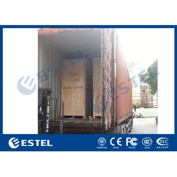 SGCC Double Walls Outdoor Telecom Cabinet With 48VDC Air Conditioner and Fan