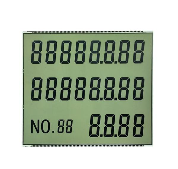 Custom LCD Seven Segment Display Module TN-Gray Reflective Positive Mode With