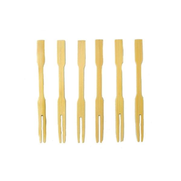 Buy 100% Natural Bamboo Fruit Forks at wholesale prices
