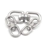 Heavy Duty Rope Hardware Accessories Double Eye Swivel Rings Wire Rope Accessory