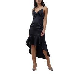 China Women Silk Slip Dress Elegant Customized Asymmetric Backless Dresses on sale