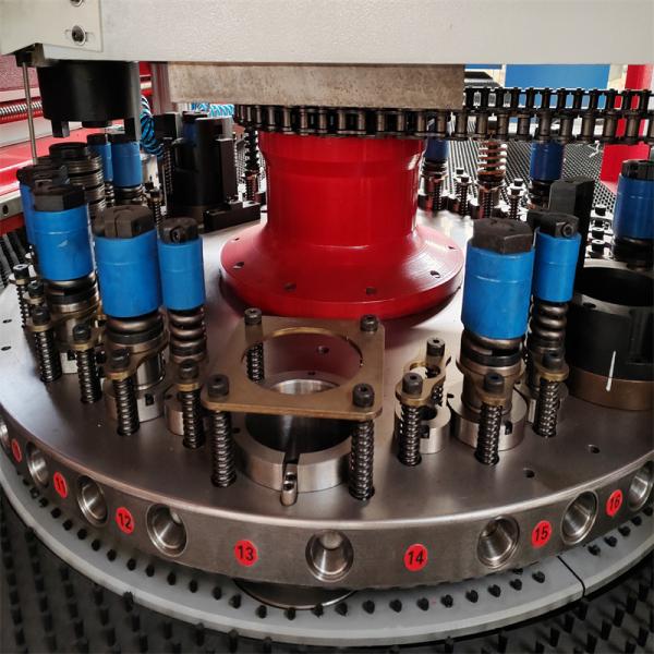 Low Noise Turret Punch Press Machine Turret Punching Machine For Metal Stamping