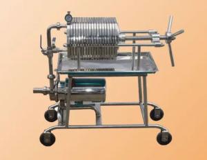 China lab scale plate and frame filter press for edible oil plate filter  Multilayer Liquid on sale