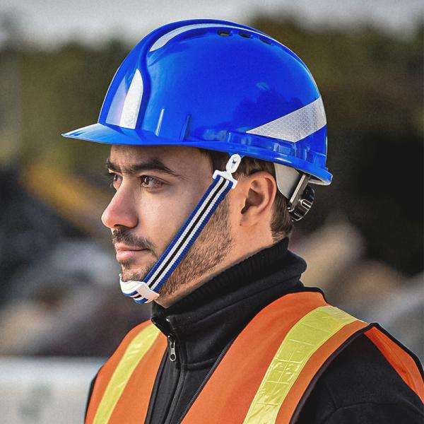 Buy PP Blue Helmet In Construction ABS Shell CE ANSI Workplace Safety Equipments at wholesale prices