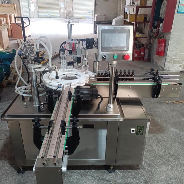 Buy Automatic Feeding Precision Filling Intelligent Capping In One Of The Automated Filling And Rotating Packaging Equipment at wholesale prices